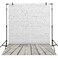 Allenjoy 6x8FT Fabric White Brick Wall Grey Wood Floor Photo Backdrop for Photography Portrait Background Newborn Baby Photoshoot Children Under 3 Years Old Photo Background Photographer Props