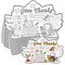 Fall Thanksgiving Coloring Placemats for Kids,Thanksgiving Coloring Activity Paper Placemats&iuml;&frac14;&OElig;Maple Leaf Table Placemats for Thanksgiving Classroom Craft Home Dinner Decorations(12pcs,15&#39;&#39; x 11&#39;&#39;)