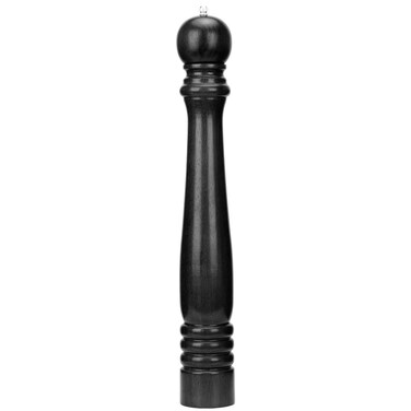 Wood Pepper Mill Hotel Salt Pepper Mill Large 20" Super Big Oak Wooden Salt and Pepper Stainless Steel Core Manual Pepper Grinder- Black