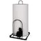 Megier Paper Towel Holder, Kitchen Countertop Paper Tower Stand, Fits Standard Jumbo Roll in Dining Table or Bathroom, Metal Paper Towel Toilet Paper Dispenser with Heavy Duty Base (Black)