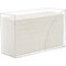 Paper Towel Holder Dispenser for Countertop, Kitchen or Bathroom - Clear Acrylic Napkin Holders Great Disposable Hand Towel Tray for Z-Fold, C-Fold, MultiFold Trifold - Commercial or Home Use