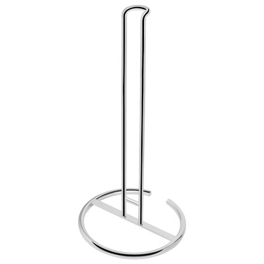 NearMoon Paper Towel Holder Countertop, Sturdy Kitchen Paper Towel Stand Dispenser-All Metal, Standard or Jumbo-Sized for Kitchen Countertop, Farmhouse, Living Room (1 Pack, Chrome Finish)