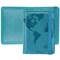 kandouren Passport and Vaccine Card holder Cover Case,Travel Accessories for Men and Women, Passport Wallet with Vaccine Card Protector Slot(green map)