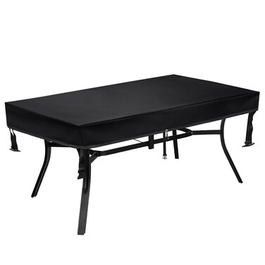 SUNICO Outdoor Patio Table Cover Rectangle, Waterproof Outdoor Patio Furniture Cover for Tables 72x35x6 Inch