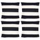 tiggell 4 Pack Waterproof Pillow Covers Outdoor Throw Pillowcases Decorative Garden Cushion Case for Home Garden Patio Couch Balcony Striped (18 * 18 inch, Black &amp; White)