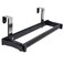 YYST Over Cabinet Door Paper Towel Holder Bar Dispenser for for Kitchen, Pantry, Mudroom, Fits Both Standard &amp; Jumbo Rolls (Black, 1)