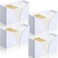 RattanView 4 Pcs Paper Towel Dispenser Countertop Acrylic Napkin Holders Folded Paper Towel Dispenser Disposable Hand Towel Tray Multifold Trifold Paper Holders for Bathroom Toilet Kitchen (White)