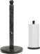Handmade Marble Paper Towel Holder - 12" Upright Paper Roll Dispenser with Heavy Non-Slip Base for Easy One-Handed Tear - Ideal for Kitchen Countertops, Cabinets, and Bathrooms