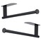 Honmein Paper Towel Holder, Upgrade SUS304 Stainless Steel Paper Towel Holder Under Cabinet, Bend-Resistant, Self-Adhesive or Drill mounting (2 Black)