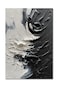 NANKAI Art Hand-painted Thick texture black and white minimalist oil painting 36x24 inches home wall art Deco oil painting