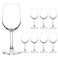 YANGNAY Wine Glasses (Set of 8, 11.5 Oz), All-Purpose Red or White Wine Glass with Stem, Durable, Dishwasher Safe