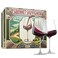 Khen Cabernet Sauvignon Explained Crystal Wine Glasses Hand Blown Italian Style   Set of 2   Large 25oz Cabernets Definition Red Wine, Gift Box Explanation Packaging - Valentine's Day