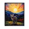 Bestbuddy Pet 11X14 Unframed Starry Night Van Gogh Inspired Grey Tabby Cat Peace Love Family Animal Pet Oil Painting Art Print Poster Wall Decor AP210