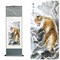 Chinese Brush Painting, Chinese Landscape Ink Painting, Chinese Flower and Bird Ink Painting, Asian Tapestry, Silk Scroll Painting, Decor Chinese Wall Hanging Painting 39*12&quot;/100*30cm (Tiger)