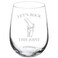 MIP Wine Glass Goblet Let's Rock This Joint Funny Physical Therapist Therapy Doctor DPT Gift (17 oz Stemless)