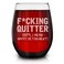 shop4ever Quitter Oops, I Mean Happy Retirement! Engraved Stemless Wine Glass 15 oz. Funny Retirement Retiree Glass Gifts for Men &amp; Women