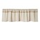 Cotton Linen Valance for Windows with Burlap Lace Trim Rustic Farmhouse 12 inch Kitchen Valance Rod Pocket Neutral Short Curtain Topper Window Treatment