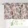 Valance for Windows Valance Floral Printed for Kitchen Living Room Thermal Insulated Energy Saving Window Curtain Valance for Living Kitchen Rod Pocket 52 by 18 Inch