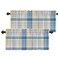 Batmerry Yellow Gingham Valance Curtains, Check Plaid Tile Blue Gray Yellow Window Treatment Kitchen Valances Multilayer Polyester Blackout for Living Room/Bathroom, 2 Pack 52x18 inches