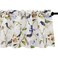 VOGOL Blue Valance Curtains for Living Room, Linen Textured Bird and Flower Print Window Treatment Rod Pocket Window Valances for Bathroom, 52 x 14, One Piece