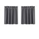 Valea Home Blackout Tiers Curtain for Small Window Rod Pocket Kitchen Curtains Room Darkening Short Curtains for Bedroom, Grey, 30 inch x 24 inch, 2 Panels