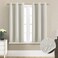 XTMYI Cream Curtains for Bedroom 2 Panels Set Boho Modern Farmhouse Style Heat Light Blocking 80% Blackout Window Treatments Short Drapes for Living Room,48 Inch Length