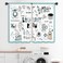 Kalmico Cartoon Cute Laundry Room Curtains 27.5W x 39L Inch Rustic Farmhouse Washing Rod Pocket Short Cafe Small Window Treatment Drapes Decor 2 Panels