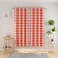 NATUS WEAVER Buffalo Check Curtains 72 inches Long Basement Red and White Gingham Plaid Kitchen Window Curtain Panels Living Room Checker Drapes Bedroom Grommet Top Window Treatment 2 Panels