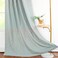VOGOL Room Darkening Curtains, Mint Green Branch Pattern Embroidered Window Treatment Panels, Back Tab/Rod Pocket for Living Room Bedroom Draperies, 52 x 84 Inch, 2 Panels