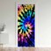 jejeloiu Tie Dye Blackout Curtain Window,Boho Hippie Treatments Doorway Curtain Room Darkening,Tie Dyed Thermal Insulated Blackout Curtain for Doors with Windows,34x80 Inch 1 Panel