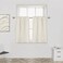 MUMFAS 45 Inch Beige Curtains for Small Windows Room Darkening Thermal Insulated Curtain for Living Room Narrow Window 2 Panels, W29 x L45 Inch Cream Beige