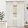 SHINELAND 94 Inch Curtains Long,Linen Sheer Pinch Pleated Light Filtering Window Curtain 2 Panels Set for Living Room,Cream Ivory
