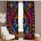 Bless International Beautiful Indian Bohemian Psychedelic Hippie Burning Sun Window Curtain Panels for Bedroom, Living, Balcony (Purple Tie Dye (38x83 Inches)(96x210 Cms))