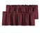 Valea Home Blackout Valance Curtains Waterproof Soft Rod Pocket Valance for Kitchen and Bathroom Window Room Darkening Valances for Bedroom, 2 Panels, 52 inch x 18 inch, Burgundy Red