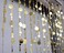 FlavorThings Gold Bubble Beaded Curtain 3' Wide x 6' Long Door String Curtain Wall Panel Fringe Window Room Divider Blind for Wedding Coffee House Restaurant Parts Crystal Decoration