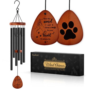 SteadStyle Dog Memorial Gifts for Loss of Dog, Pet Memorial Wind Chime, Loss of Dog Sympathy Gift, Dog Remembrance Gift in Memory of Dog Cat,Pet Memorial Gifts