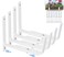 HFHOME 4 PCS Adjustable Planter Box Brackets (6 to 12.5 in), Universal Window Box Brackets, Heavy Duty Metal Flower Box Wall Mounting Hooks for Balcony, Fences, Patio, and Garden - White