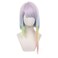 Tongtta Stylish Colorful Bob Cosplay Lucy Wig with Bangs Halloween Costume Rainbow Wig for Women