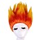 HUNIGIR Fire Wig Stylish Flame Wig Orange Costume Wig Halloween Party Cosplay Spiked Wig (Flame)