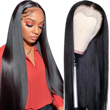 BABOSHOW 220% Density 13x6 HD Lace Front Wigs Human Hair 30 Inch Straight Lace Front Wigs Human Hair Glueless Lace Frontal Wigs Human Hair for Black Women Pre Plucked with Baby Hair
