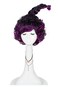 Emisorn Adult Wig Halloween Costume Cosplay Toupee Curly Hair Purple Birthday Party for Women Girl
