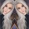 xiweiya Platinum Grey Wigs Long Natural Grey Straight Hair 13 * 3 Lace Wigs For Women Silver Blonde Lace Front Wig Heat Resistant Fiber Hair Middle Parting Wigs for Women Drag Queen Wig 24inch