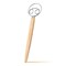13-Inch Danish Dough Whisk - Wooden Danish Whisk for Dough with Stainless Steel Dough Hook - Traditional Dutch Whisk - Bread Whisk for Sourdough, Pizza, Pastry, Cake Batter (Rubberwood&iuml;&frac14;&OElig;Silver, 1)