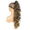 Lydell 30&quot; Long Curly Styled Clip In Claw Ponytail Hair Extension Synthetic Hairpiece 280g with a jaw/claw clip (6T24B Brown Mix)