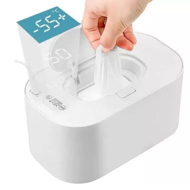 Baby Wipes Warmer for Babies, Adjustable 40&Acirc;&iexcl;&Atilde;&brvbar;-60&Acirc;&iexcl;&Atilde;&brvbar; Baby Wipe Warmer Portable, 3 Temperature Modes Baby Wet Wipes Dispenser, USB Large Capacity Portable Baby Wipe Warmer for Travel Home Car(White)