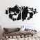 Forest Animals Wild Deers Wall Deal Art Vinyl Wall Sticker for Boys Kids Room Hunting Jungle Wall Decal for Bedroom Living Room Art House Decor Mural TM-46 (Black)