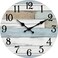 KECYET Wall Clock Battery Operated 8 Inch Silent Non Ticking Coastal Design Country Rustic Retro Decorative for Bathroom Kitchen Living Room Bedroom