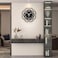 YIJIDECOR Large Wall Clocks for Living Room Decor 16 inch Silent Modern Wall Clocks Wall Clock Battery Operated Non Ticking Black Wood Decorative Clock Wall for Kitchen Bedroom Office Classroom
