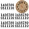 75 Pieces Wooden Clock Numbers Kit in 5 Sets Arabic Clock Numbers Self Adhesive Clock Accessories for Clock DIY Decoration(Black)