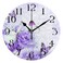 MFTJYO Butterfly Clock Purple Wall Clock Butterflies Clock Silent Non-Ticking Kitchen Clock Decor 9.5 Inch Decorative Round Clock Battery Operated Easy to Read for Bedroom Living Room Home